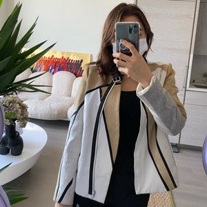 Helmut Lang (S) Argon Suede + Leather jacket